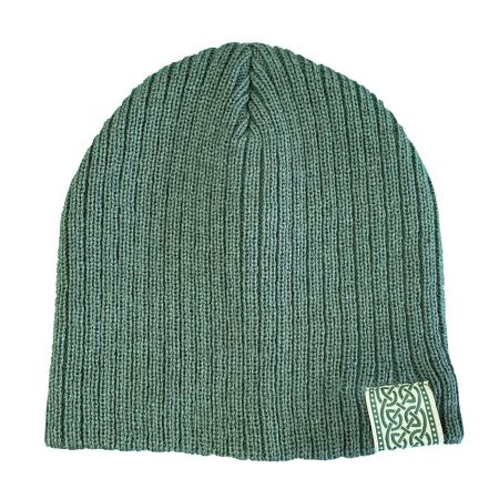 Celtic Knot Thyme Green Beanie