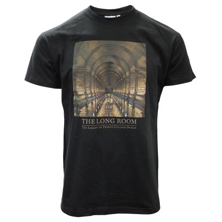 Trinity College Dublin Long Room T-shirt Black