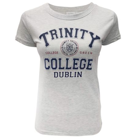 Trinity College Dublin 1592 T-shirt Grey Marl