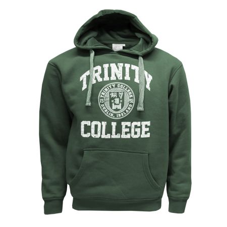 Trinity College Dublin Crest Hoody Bottle Green