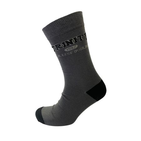 Trinity Sock - Grey & Black